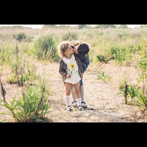 Analogie by Lil Legs Muslin Girl Romper - Cream; Brand New. Tags on. Size 9 mo.